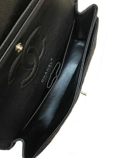 Chanel Quilted Caviar Classic Medium Double Flap Bag - image 9
