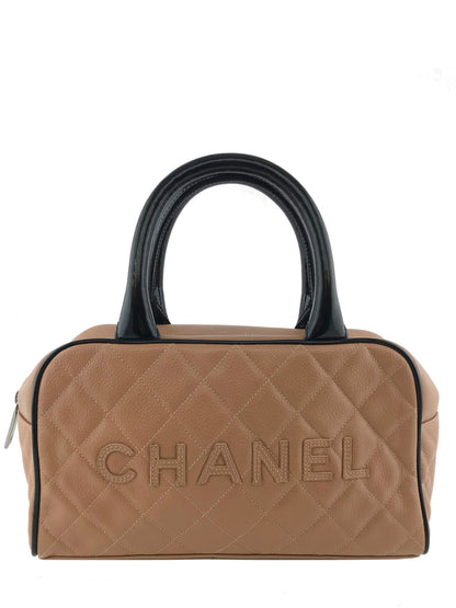 Chanel Quilted Caviar Leather Small Bowler Bag - photo 1