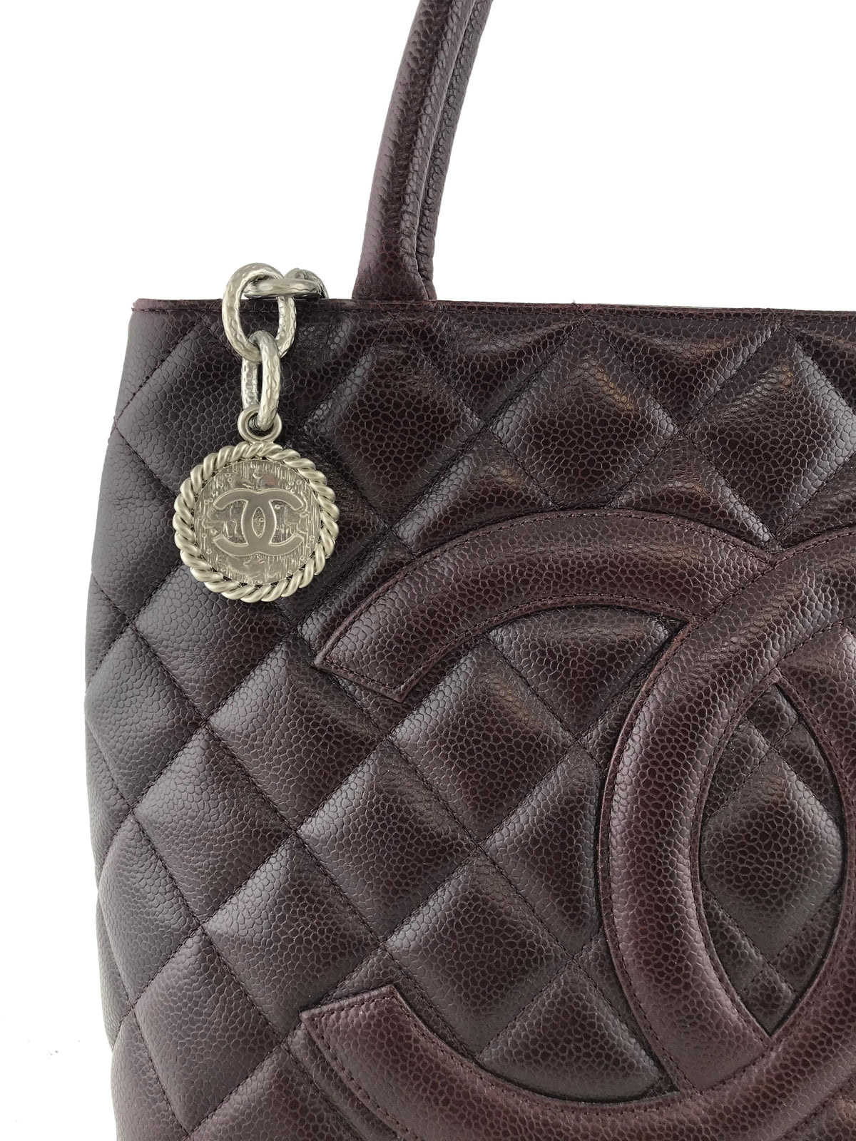 Chanel Quilted Caviar Medallion Tote Bag - photo 3