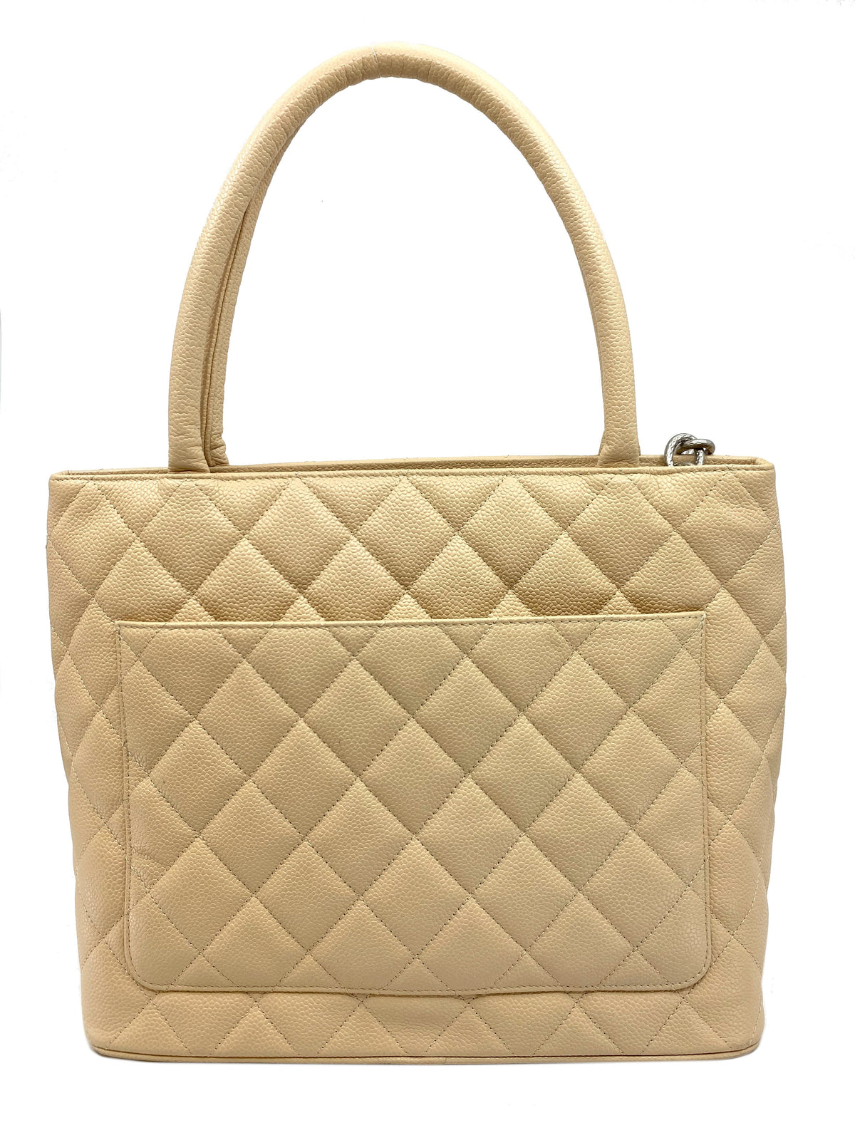 Chanel Quilted Caviar Medallion Tote Bag - image 3