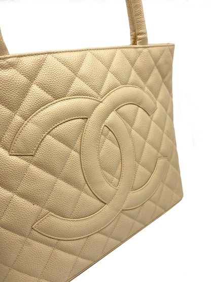 Chanel Quilted Caviar Medallion Tote Bag - image 5