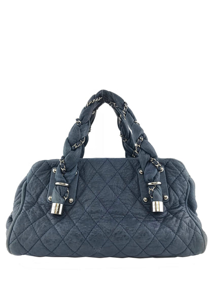 Chanel Quilted Lambskin Lady Braid Satchel Bag - photo 1