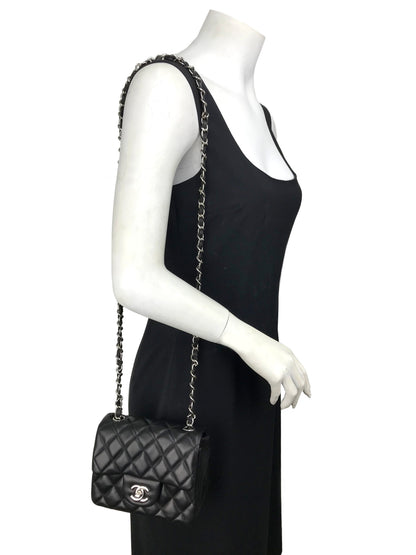 Chanel Quilted Lambskin Mini Square Flap Bag - photo 2