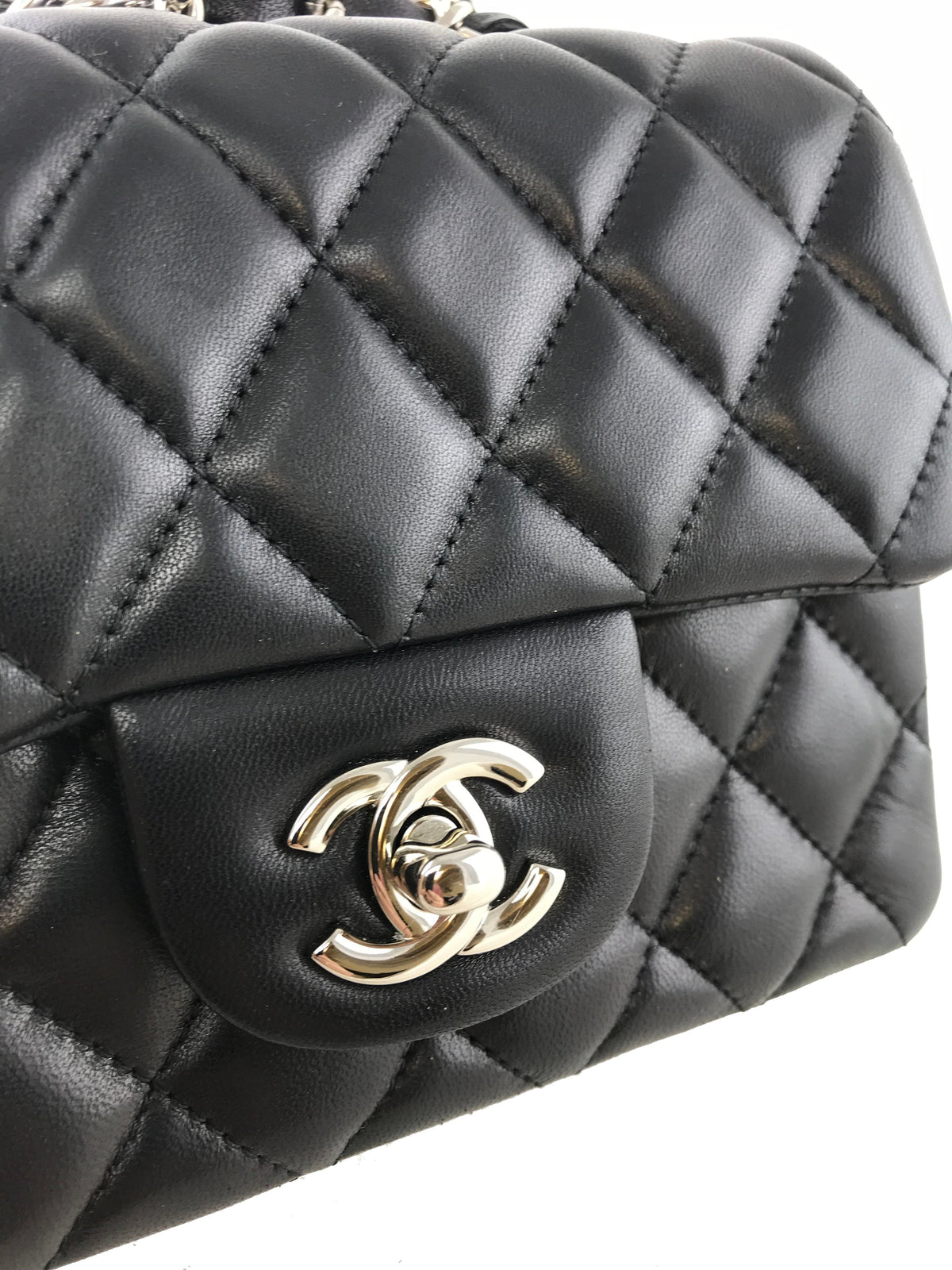 Chanel Quilted Lambskin Mini Square Flap Bag - photo 5