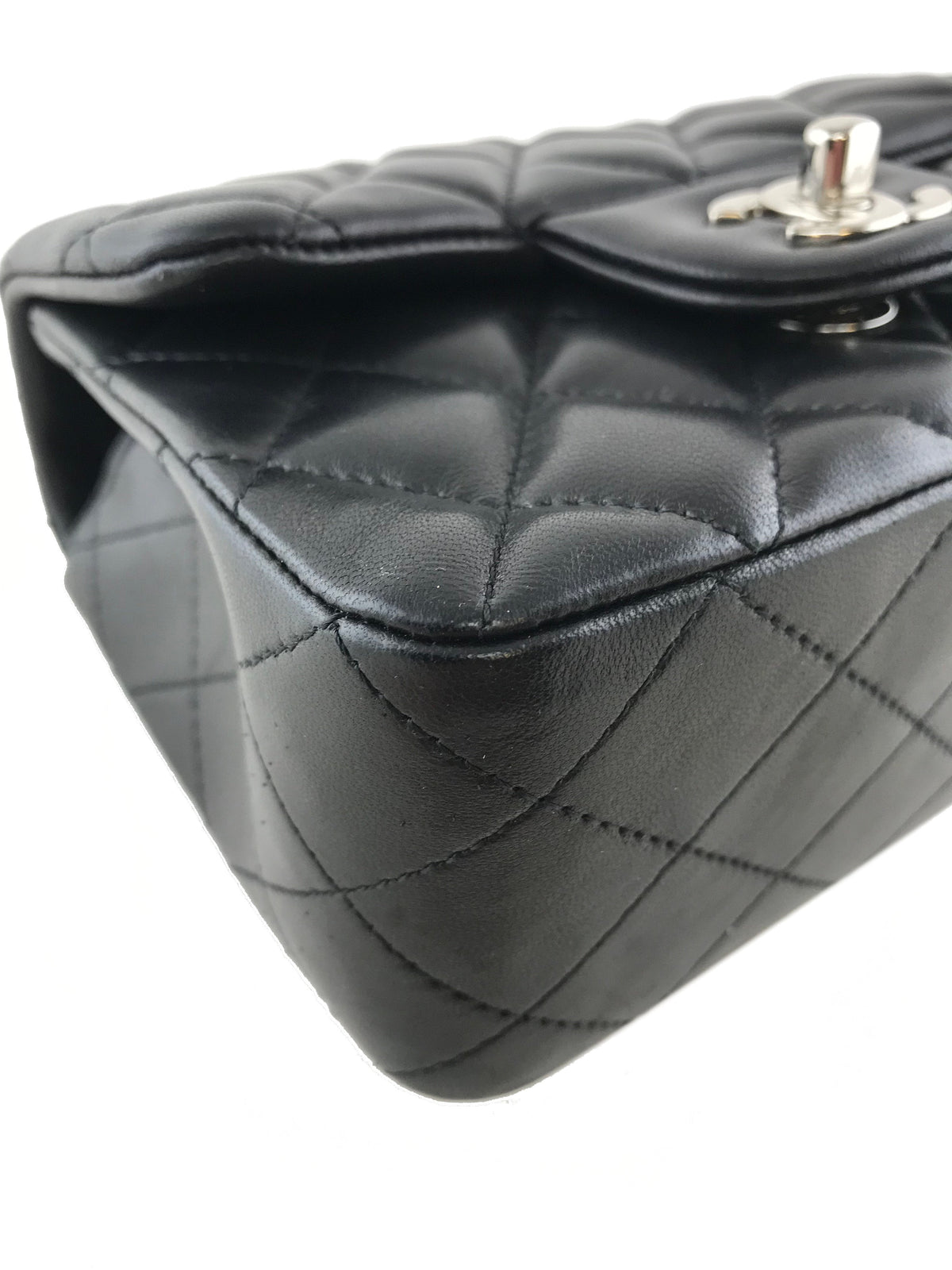 Chanel Quilted Lambskin Mini Square Flap Bag - photo 8