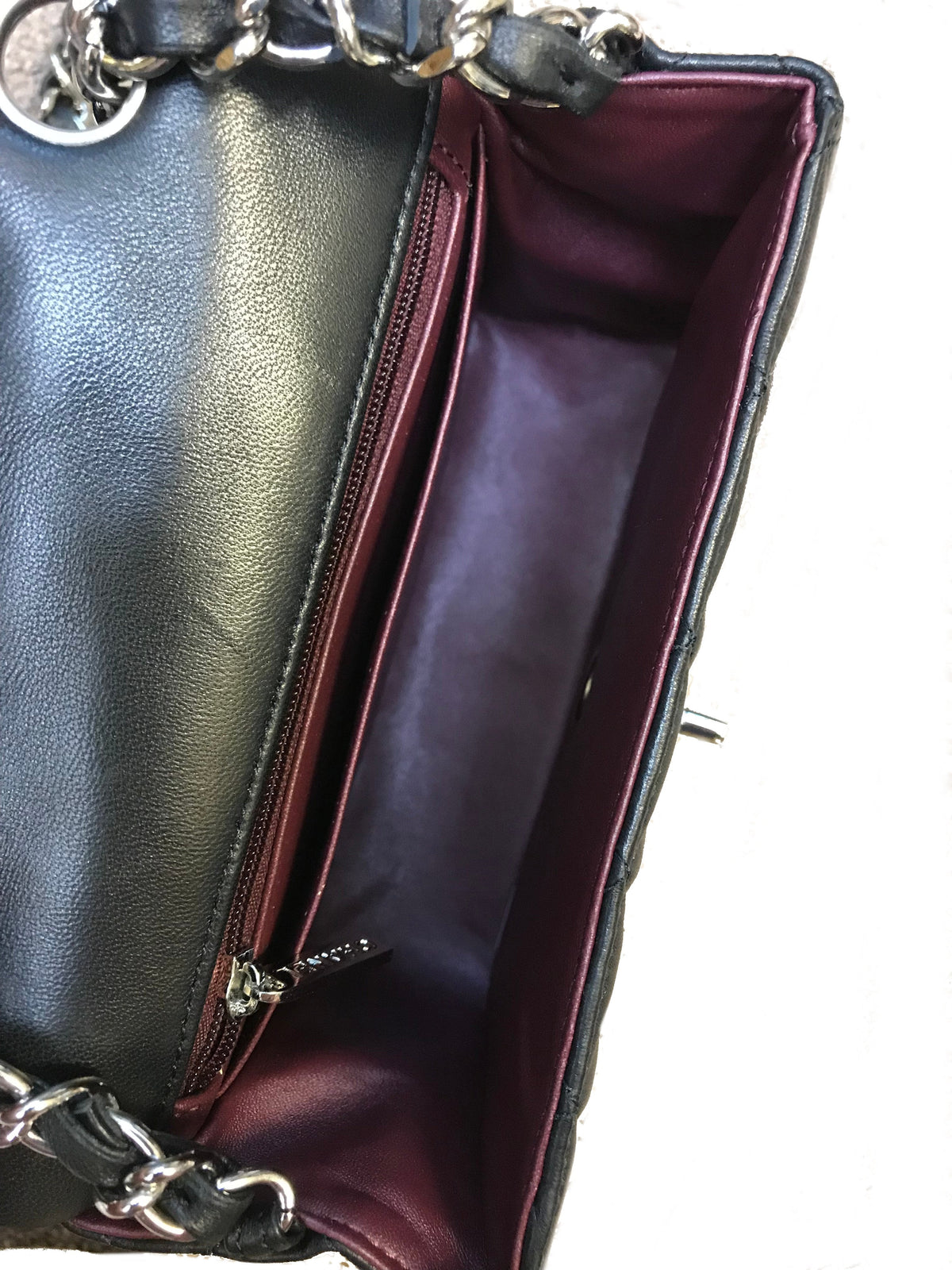 Chanel Quilted Lambskin Mini Square Flap Bag - photo 9