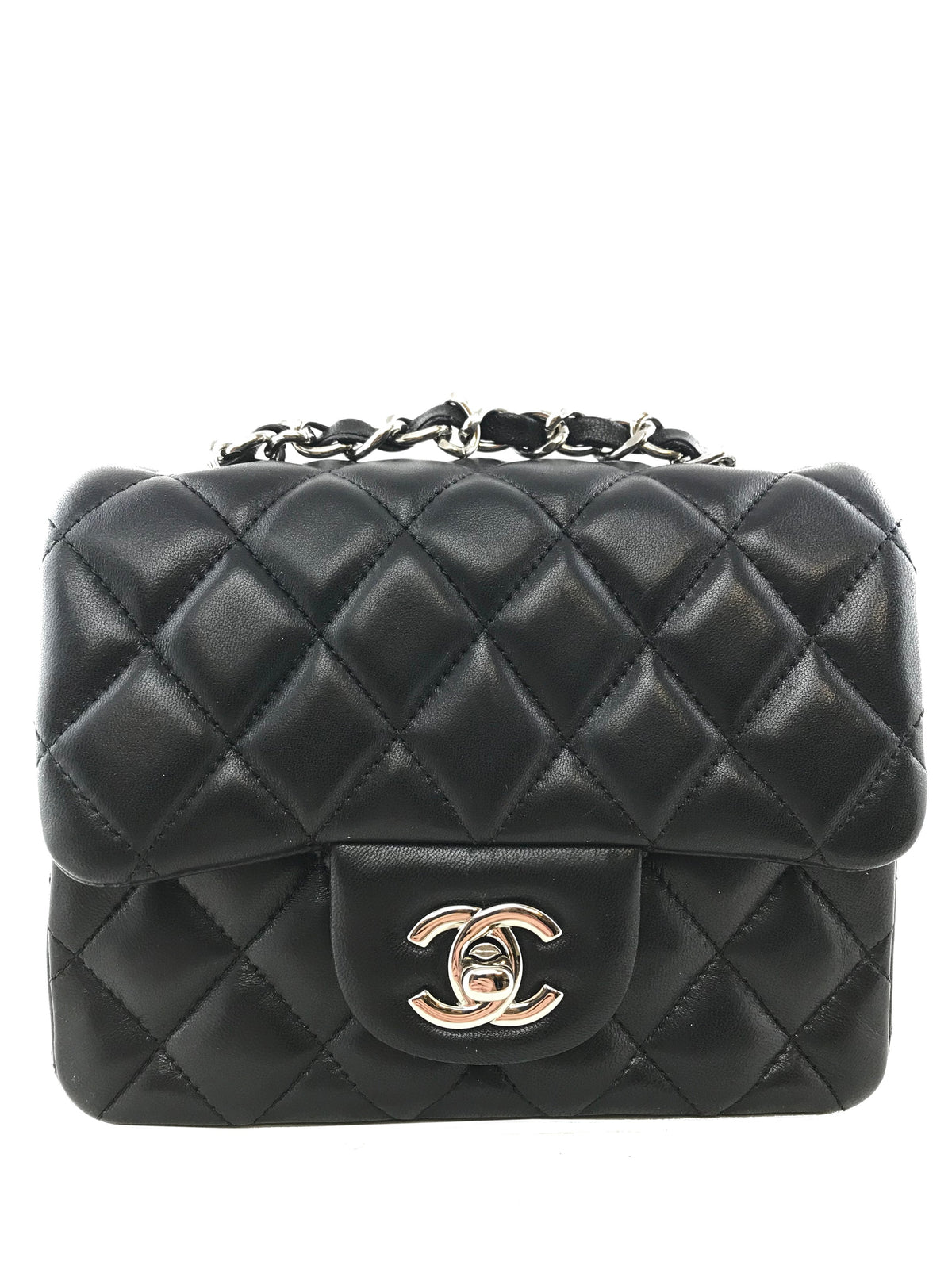 Chanel Quilted Lambskin Mini Square Flap Bag - photo 1