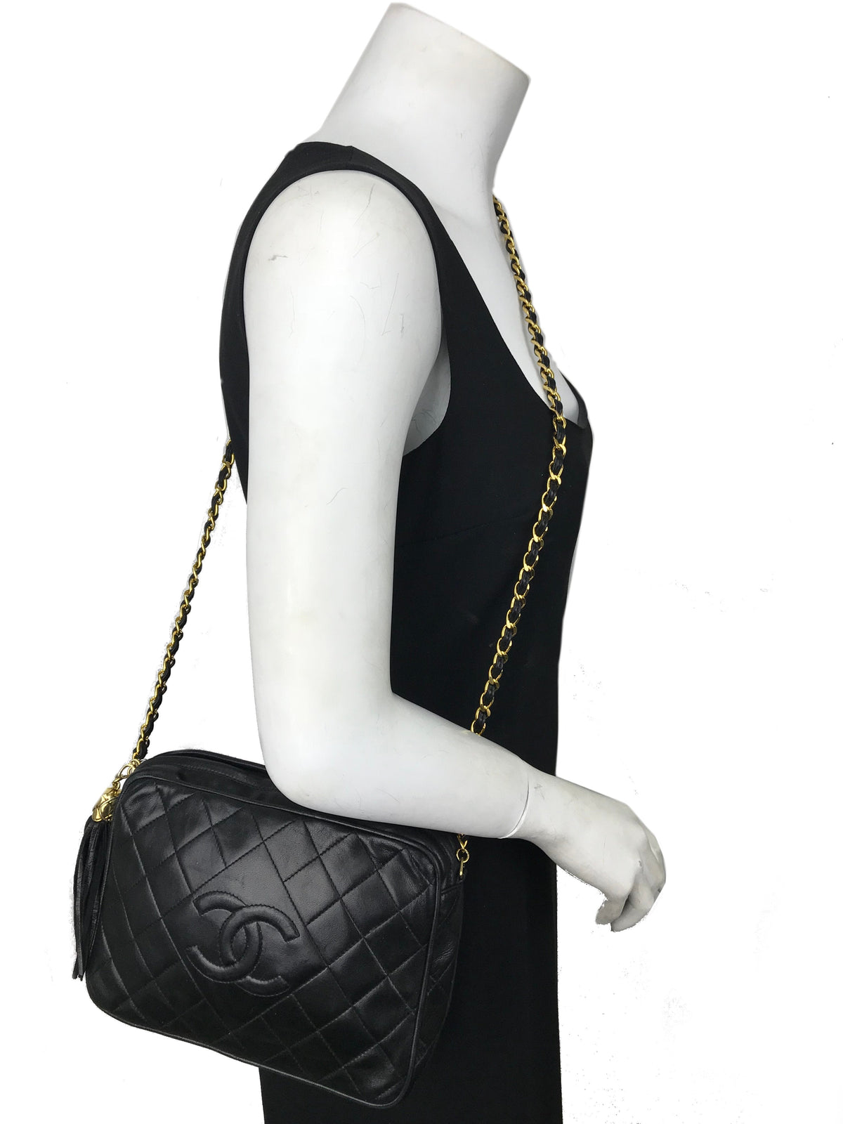 Chanel Quilted Lambskin Tassel Camera Case Bag - photo 2