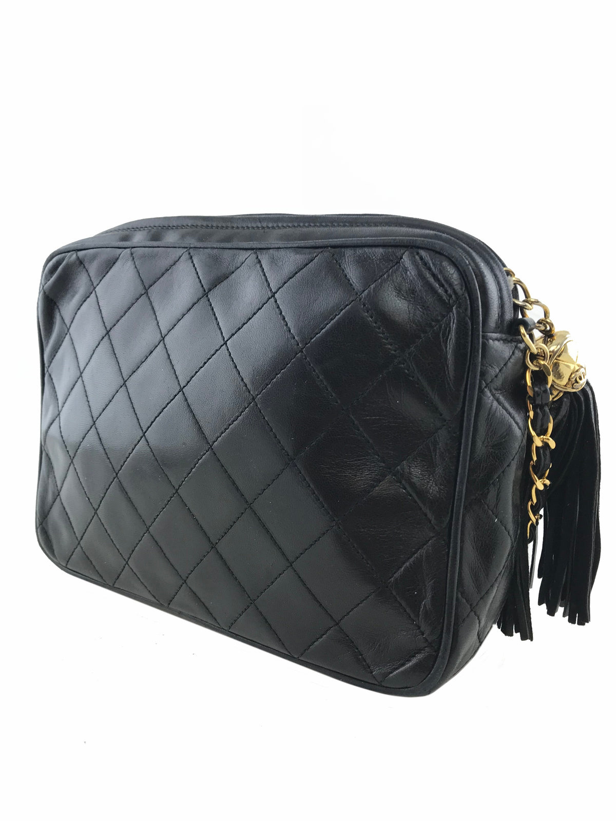 Chanel Quilted Lambskin Tassel Camera Case Bag - photo 5