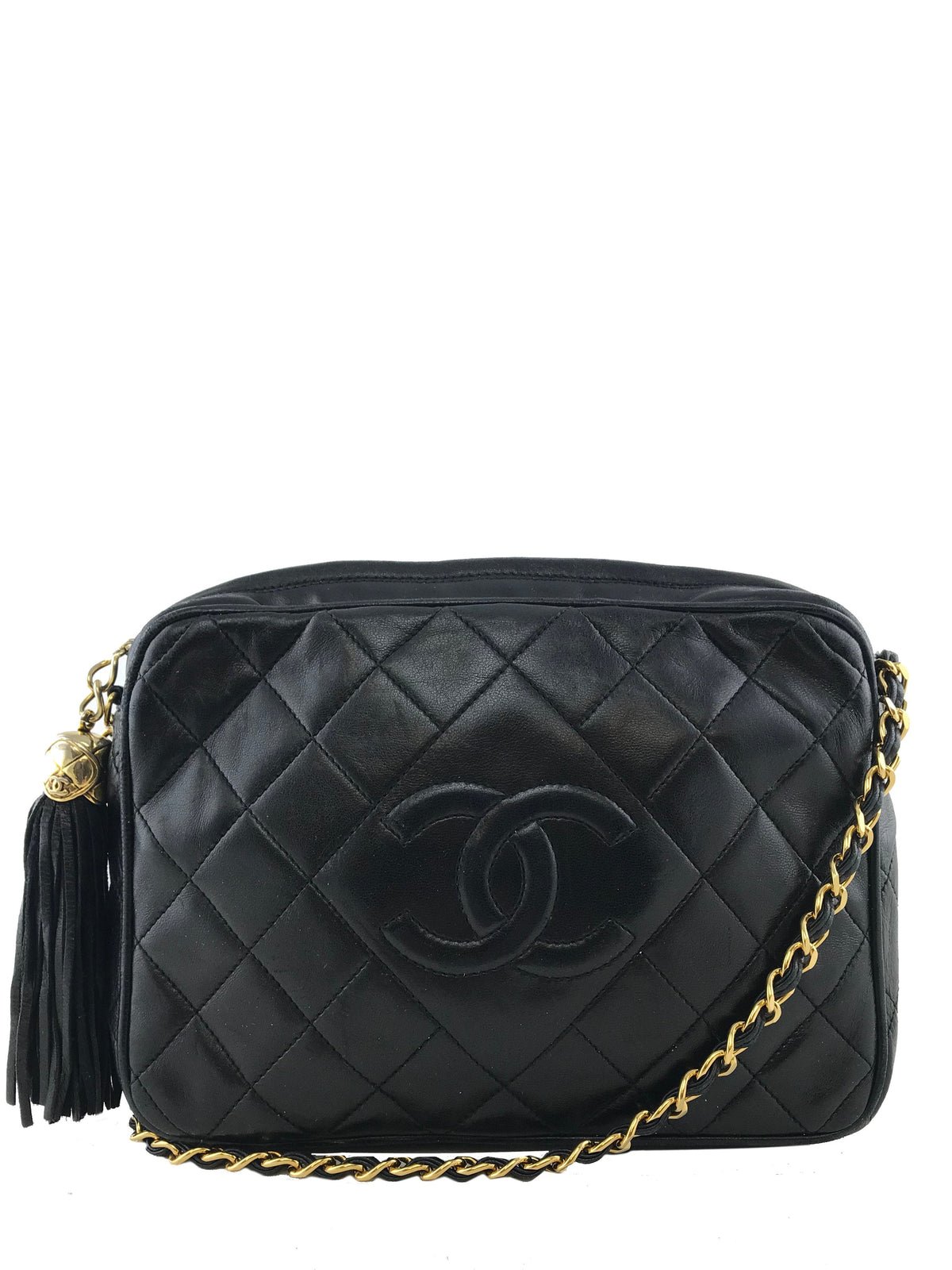 Chanel Quilted Lambskin Tassel Camera Case Bag - photo 1