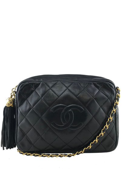 Chanel Quilted Lambskin Tassel Camera Case Bag - photo 1