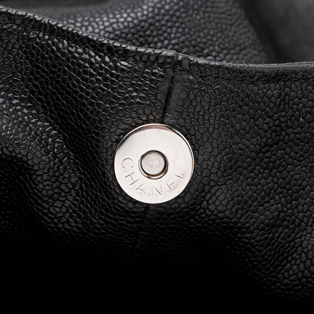 Chanel Quilted Leather CC Charm Hobo - image 11