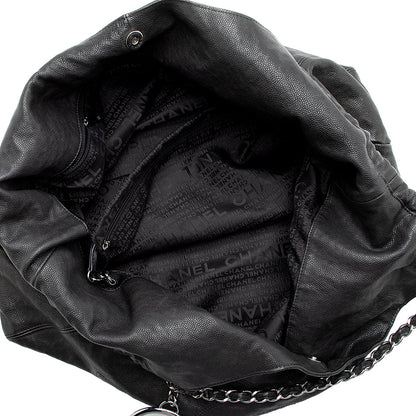 Chanel Quilted Leather CC Charm Hobo - image 7