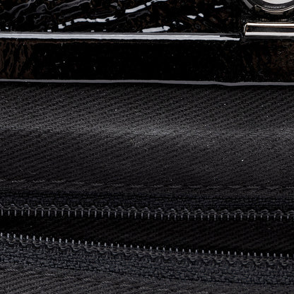 Chanel Quilted Patent Leather Ritz Flap Bag - image 11
