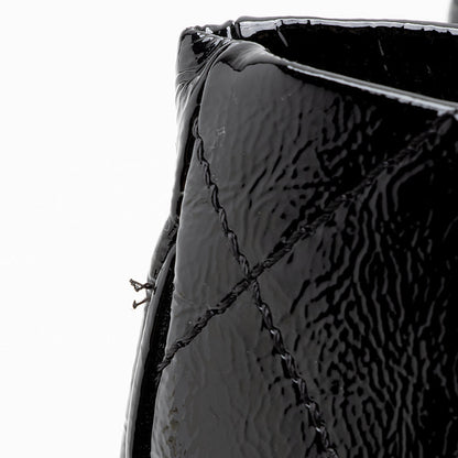 Chanel Quilted Patent Leather Ritz Flap Bag - image 13