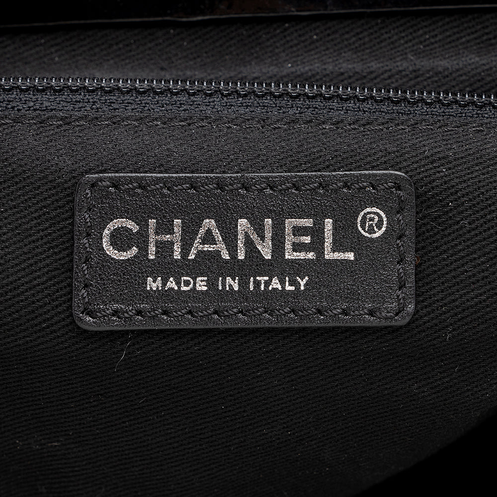 Chanel Quilted Patent Leather Ritz Flap Bag - image 9