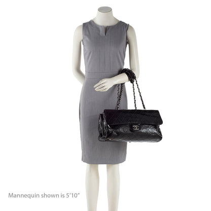 Chanel Quilted Patent Leather Ritz Flap Bag - image 5