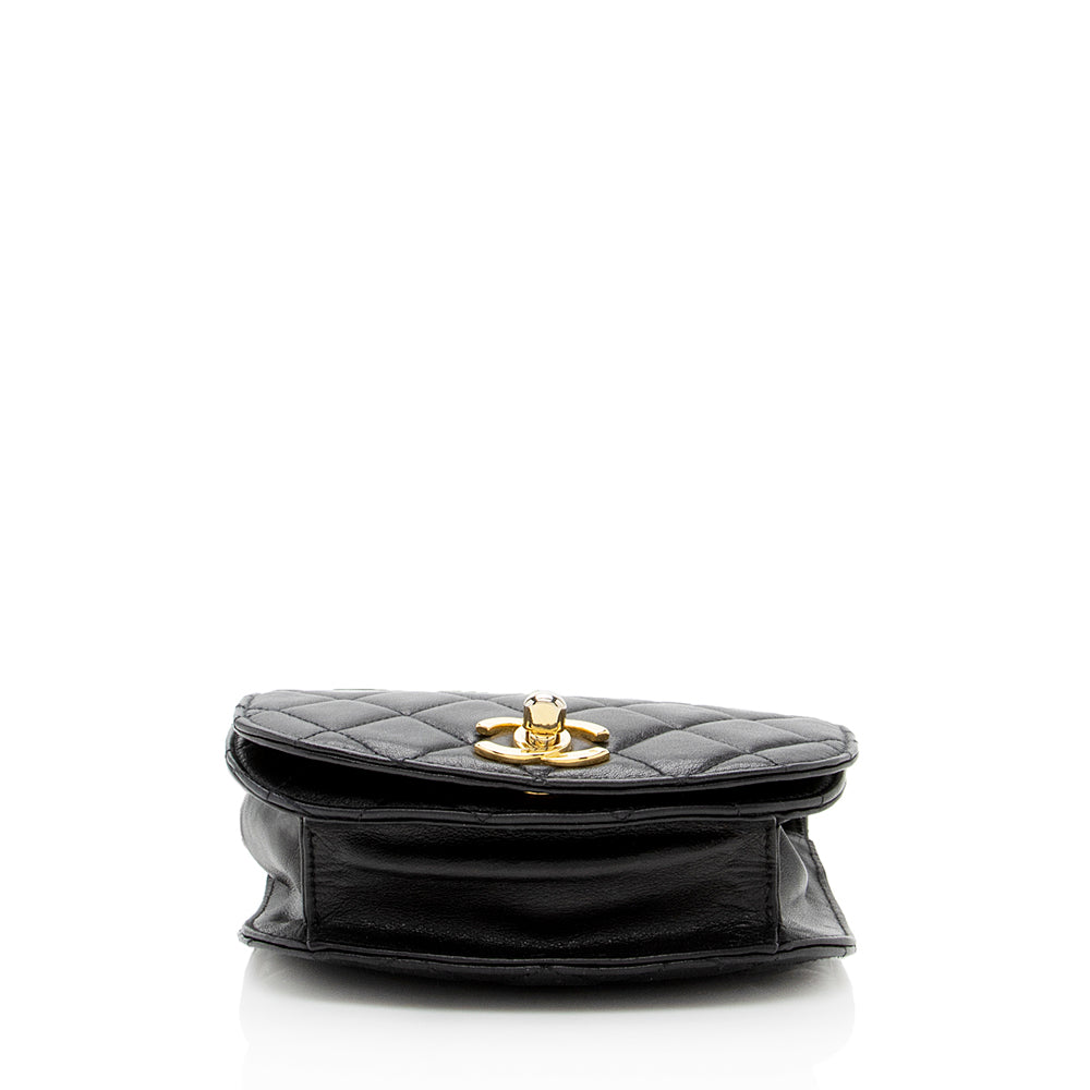 Chanel Vintage Lambskin CC Belt Bag - Size 32 / 80 - image 4