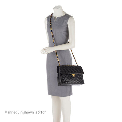 Chanel Vintage Lambskin Jumbo Single Flap Bag - image 5