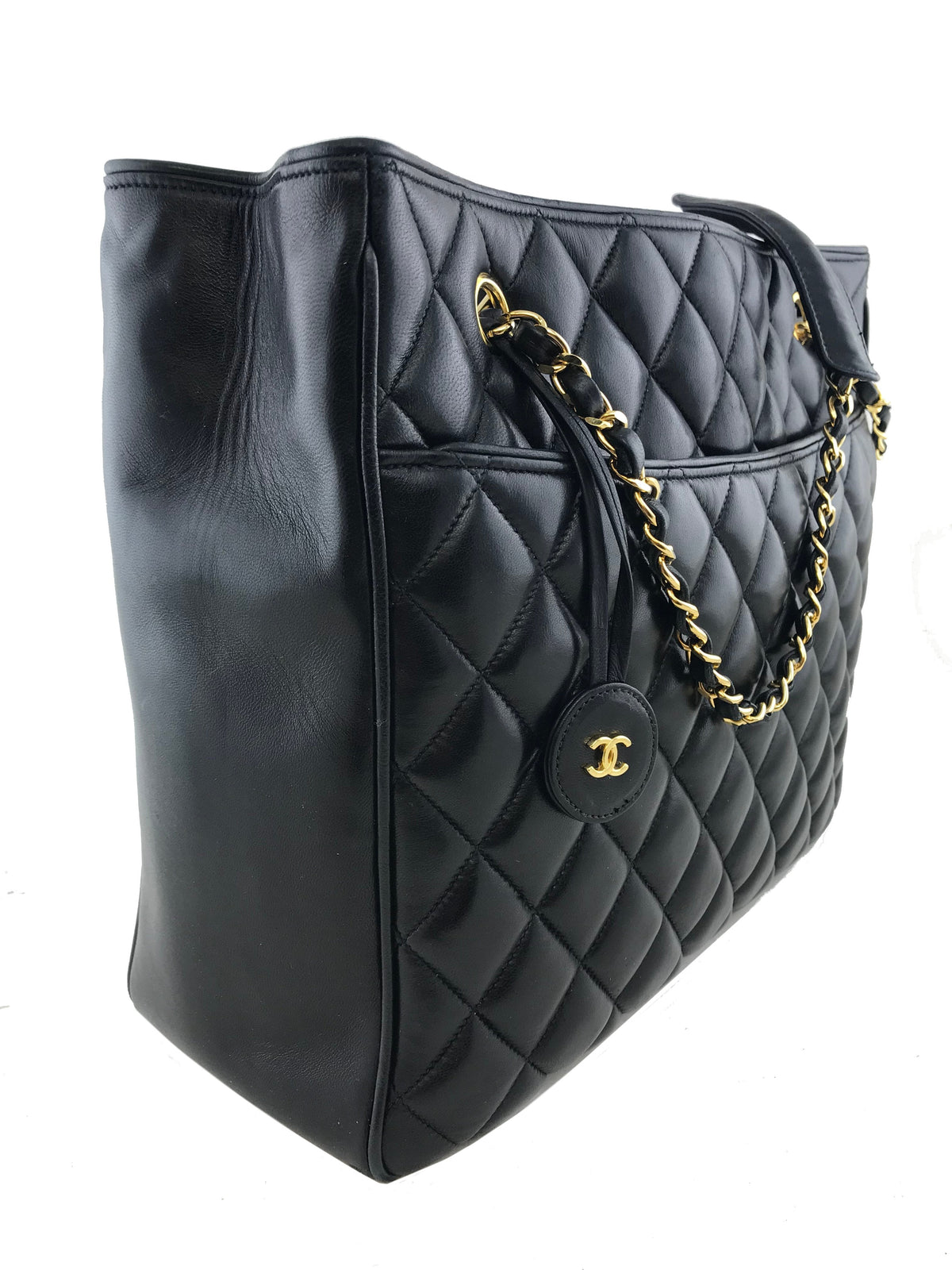 Chanel Vintage Lambskin Quilted Shoulder Bag - image 3