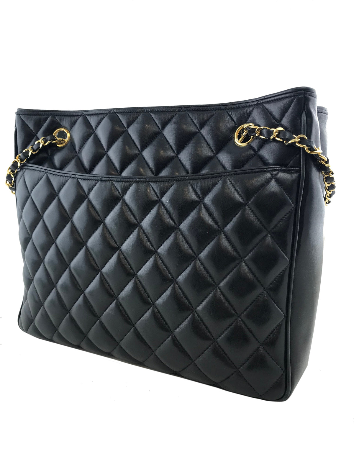Chanel Vintage Lambskin Quilted Shoulder Bag - image 4