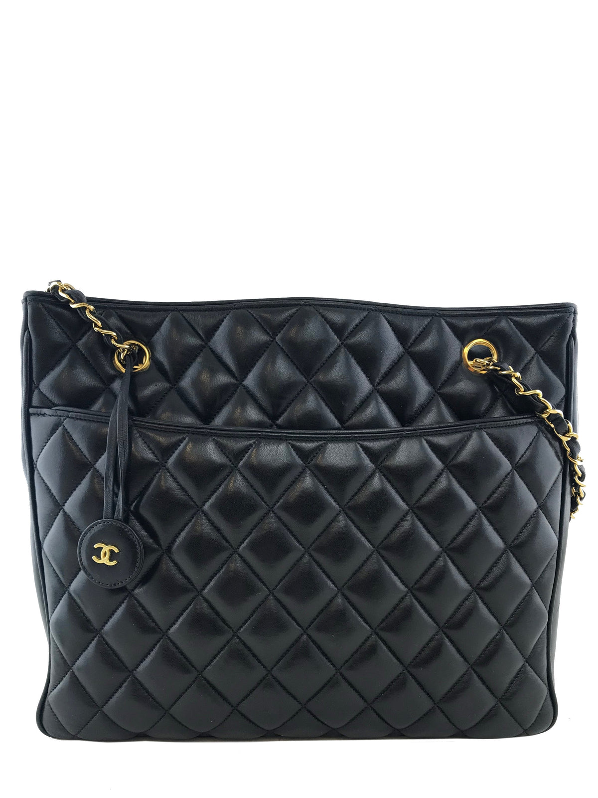 Chanel Vintage Lambskin Quilted Shoulder Bag - image 1