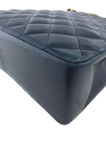 Chanel Vintage Quilted Lambskin Medium Shopper Tote Bag - image 6