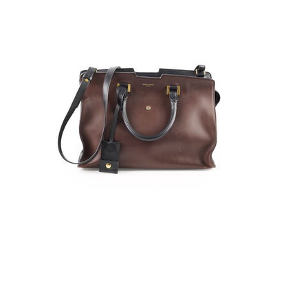 Saint Laurent Small Cabas Dark Brown Tote - photo 2