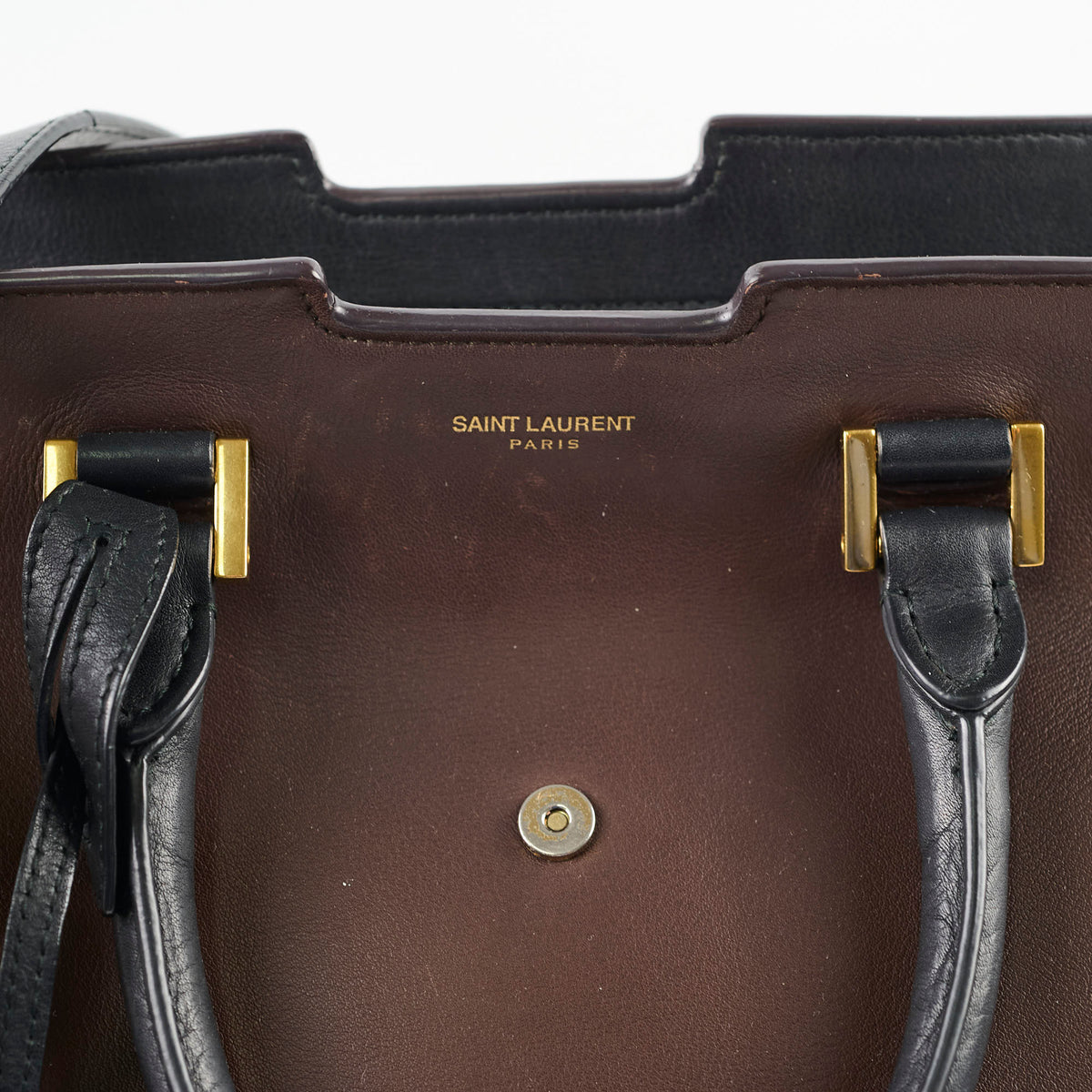 Saint Laurent Small Cabas Dark Brown Tote - photo 5