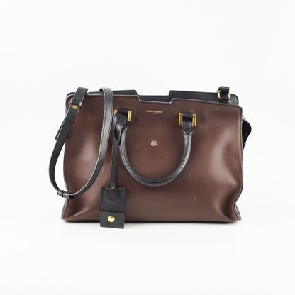 Saint Laurent Small Cabas Dark Brown Tote - photo 3