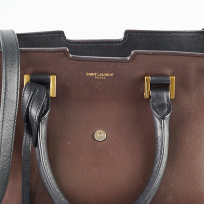 Saint Laurent Small Cabas Dark Brown Tote - photo 7