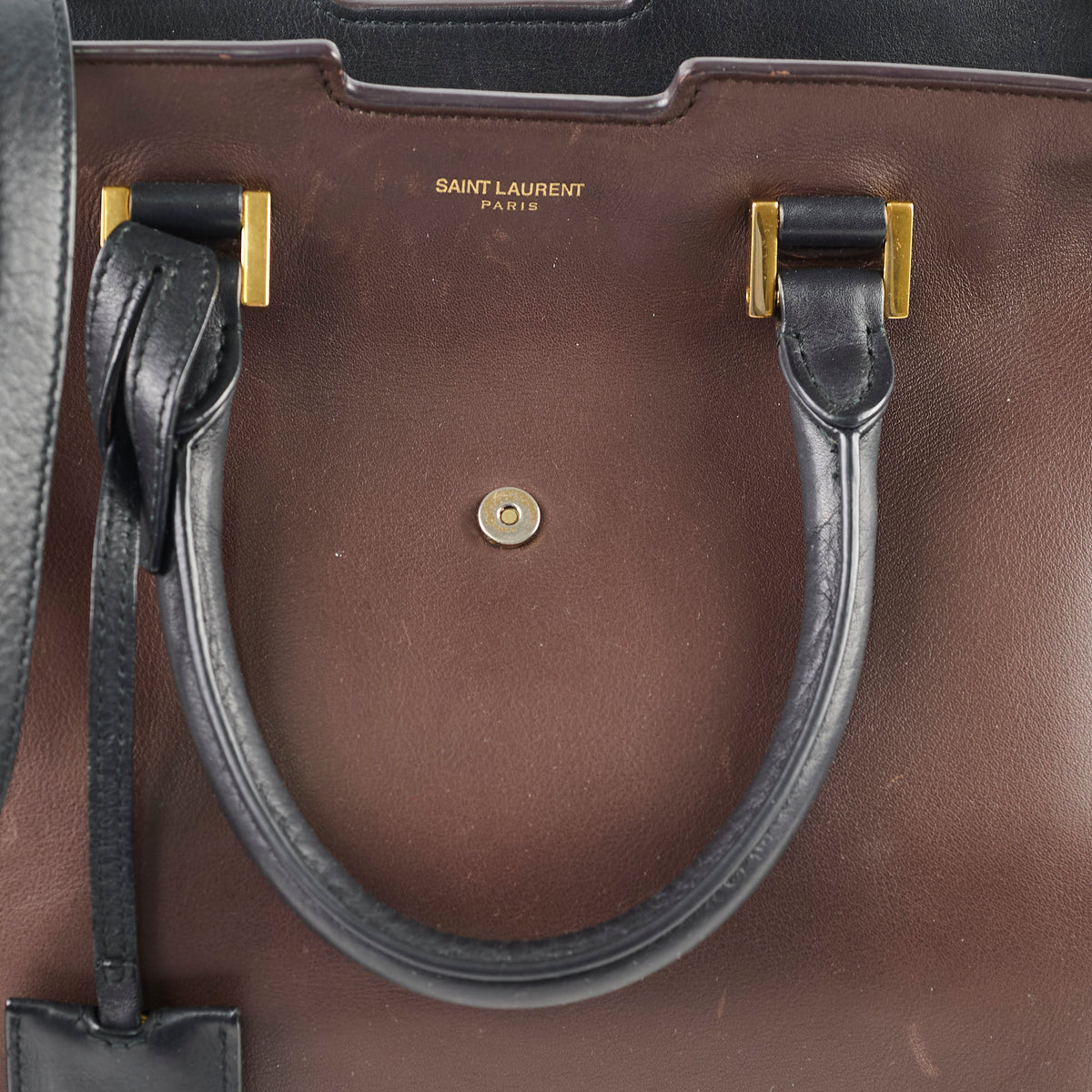 Saint Laurent Small Cabas Dark Brown Tote - photo 8