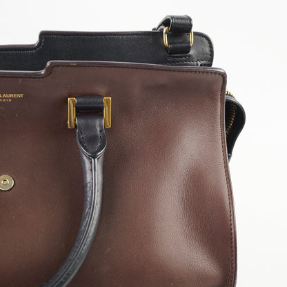 Saint Laurent Small Cabas Dark Brown Tote - photo 9