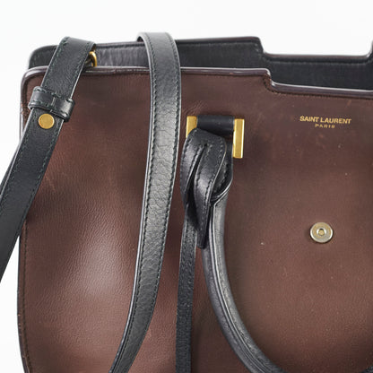 Saint Laurent Small Cabas Dark Brown Tote - photo 11
