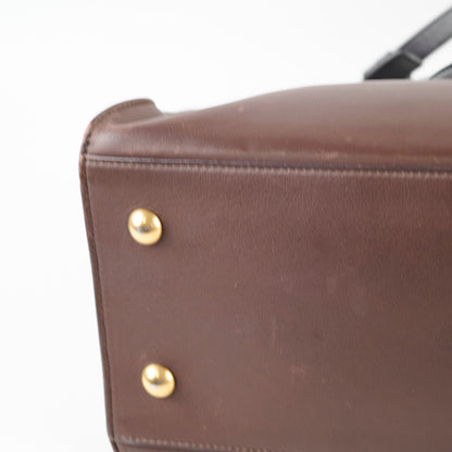 Saint Laurent Small Cabas Dark Brown Tote - photo 17