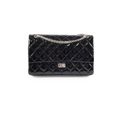 Chanel Reissue 226 Patent Black Silver Hardware - photo 1
