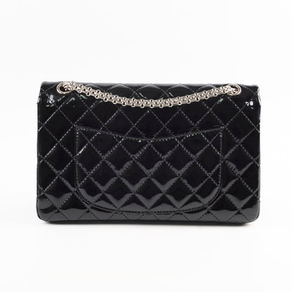 Chanel Reissue 226 Patent Black Silver Hardware - photo 2