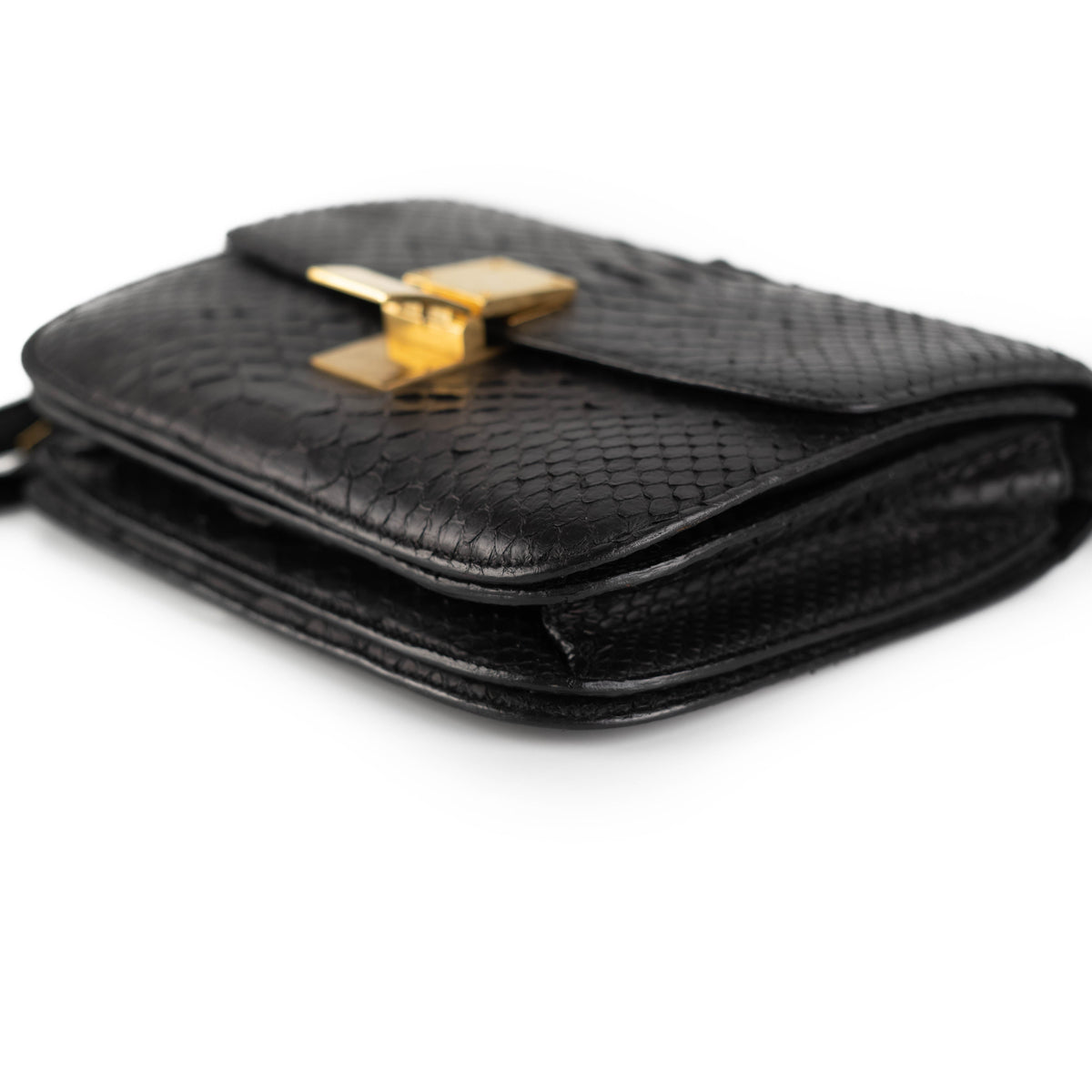 Celine Box Python Bag Black - photo 6