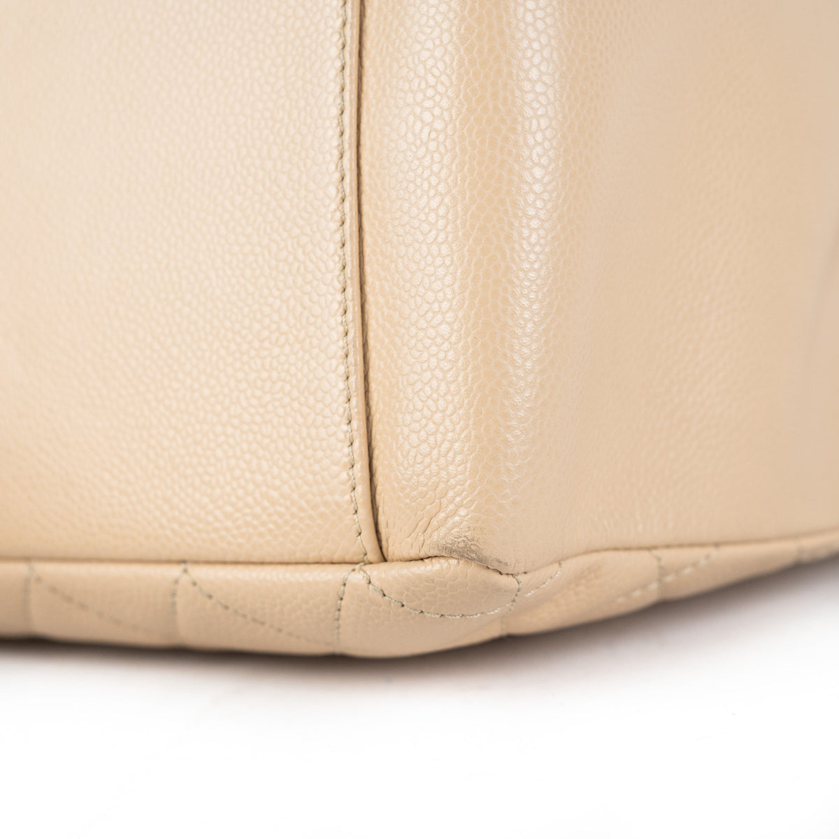 10/7 Deal Of The Day - Chanel Quilted Caviar Grand Shopping Tote GST Beige - photo 13