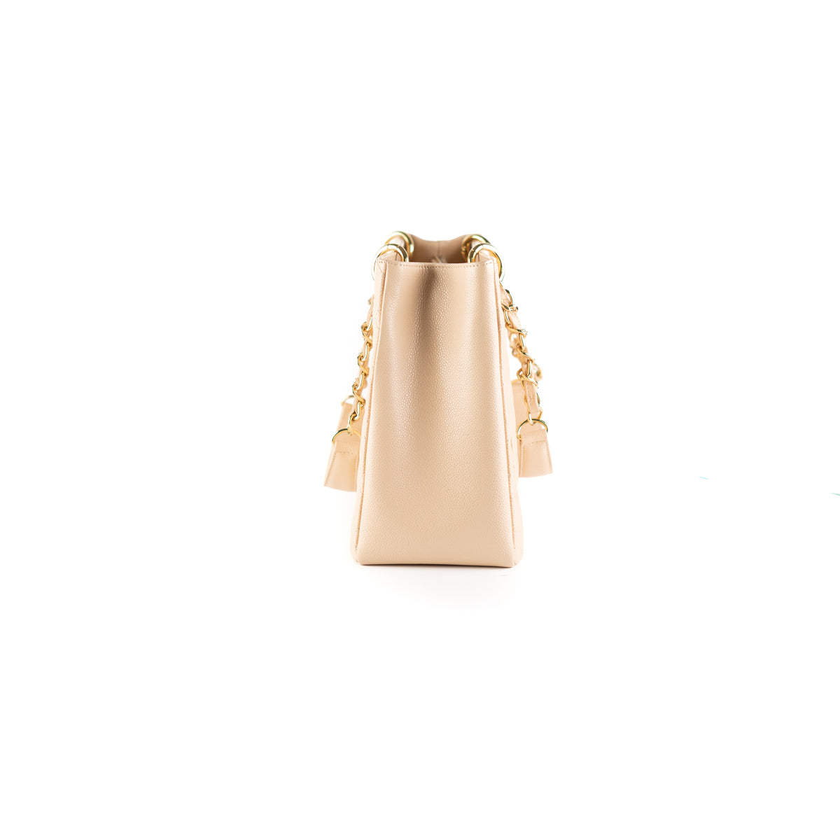 10/7 Deal Of The Day - Chanel Quilted Caviar Grand Shopping Tote GST Beige - photo 4