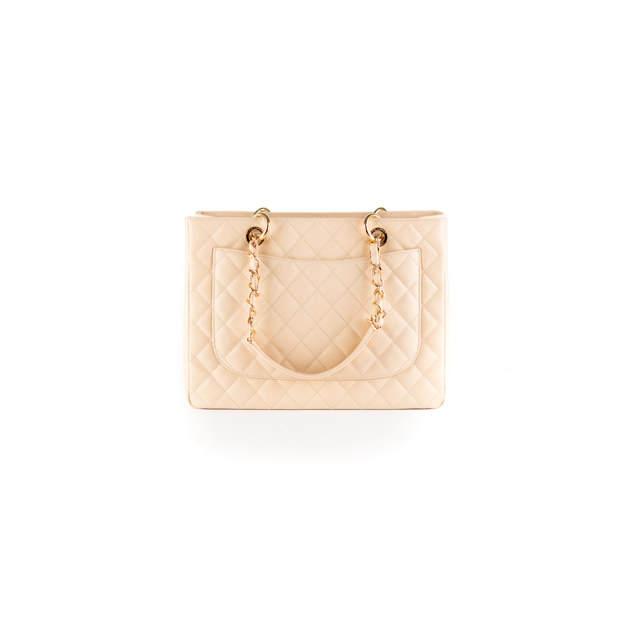 10/7 Deal Of The Day - Chanel Quilted Caviar Grand Shopping Tote GST Beige - photo 1