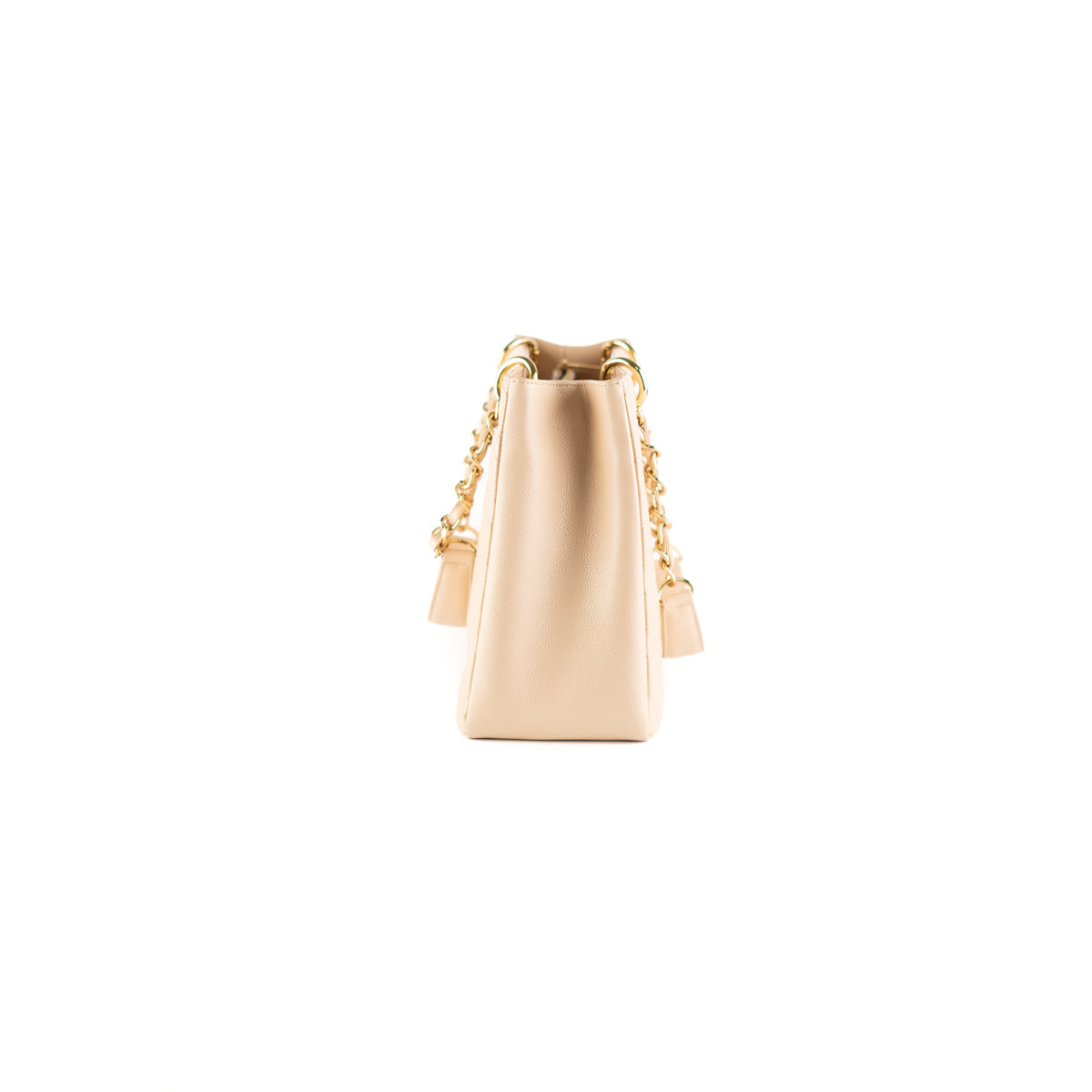 10/7 Deal Of The Day - Chanel Quilted Caviar Grand Shopping Tote GST Beige - photo 3