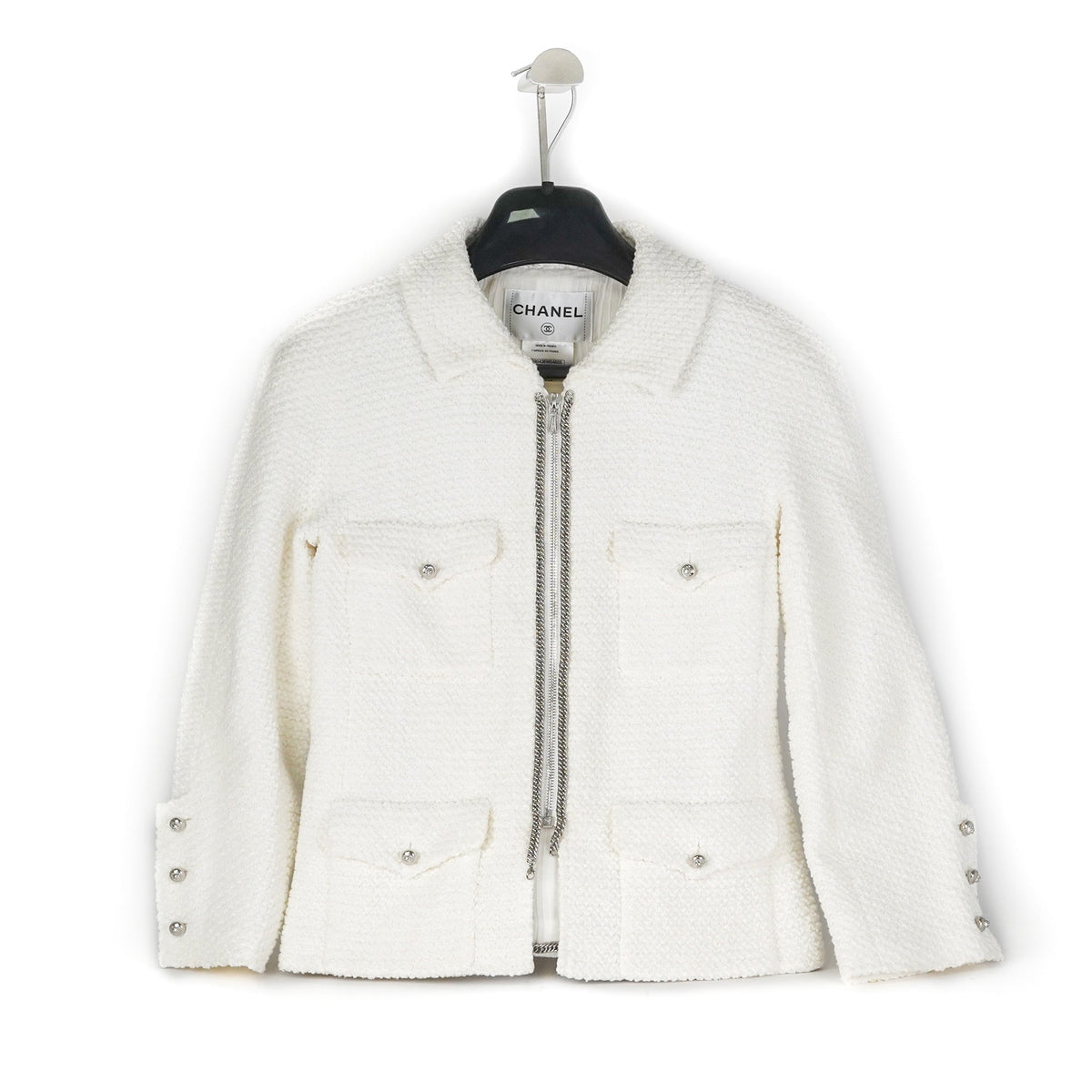 Chanel Short Jacket White 38 - photo 1