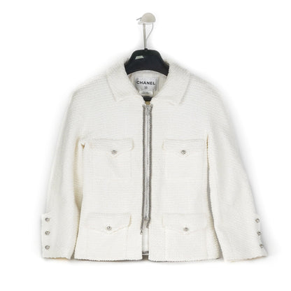 Chanel Short Jacket White 38 - photo 1