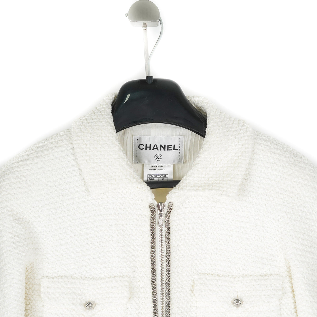 Chanel Short Jacket White 38 - photo 7