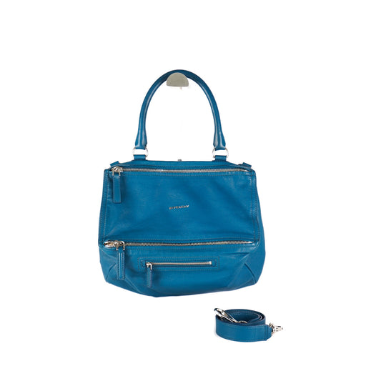 Givenchy Large Pandora Bag Teal Grained Leather - photo 1