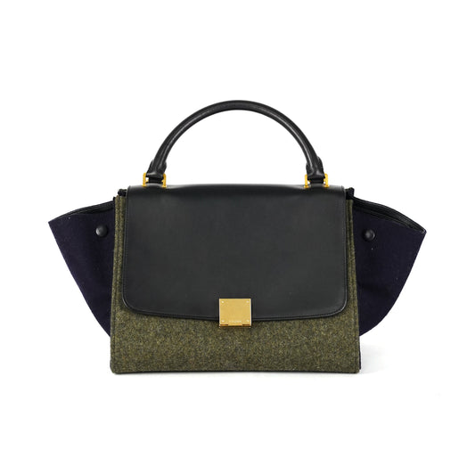 Celine Trapeze Khaki and Navy Bag - photo 1