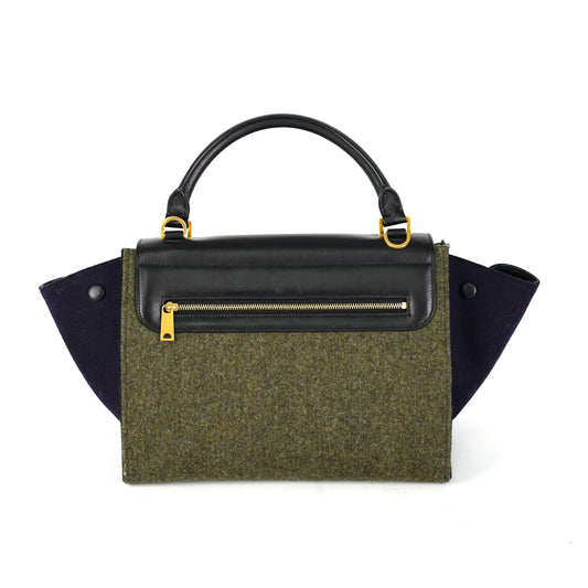 Celine Trapeze Khaki and Navy Bag - photo 2