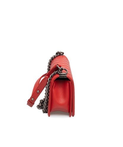 Chanel Red New Medium Boy Bag - ADL1302 - photo 4