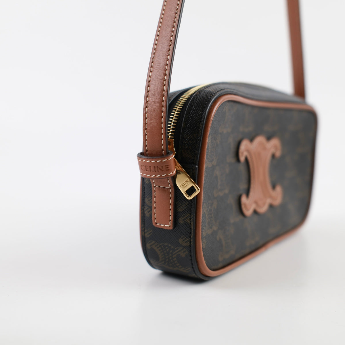 Celine Cuir Mini Triomphe Camera Shoulder Bag - photo 9